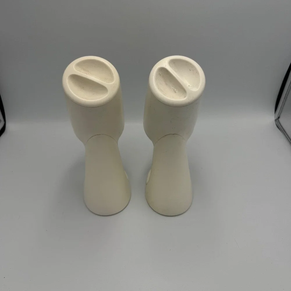 Dixie Cup Dispenser Set Cream Beige Curved Modern Bathroom Countertop Vintage
